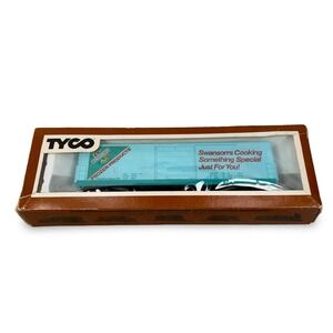 Vintage Tyco HO Scale Swanson Frozen Products Boxcar Train Car with Box